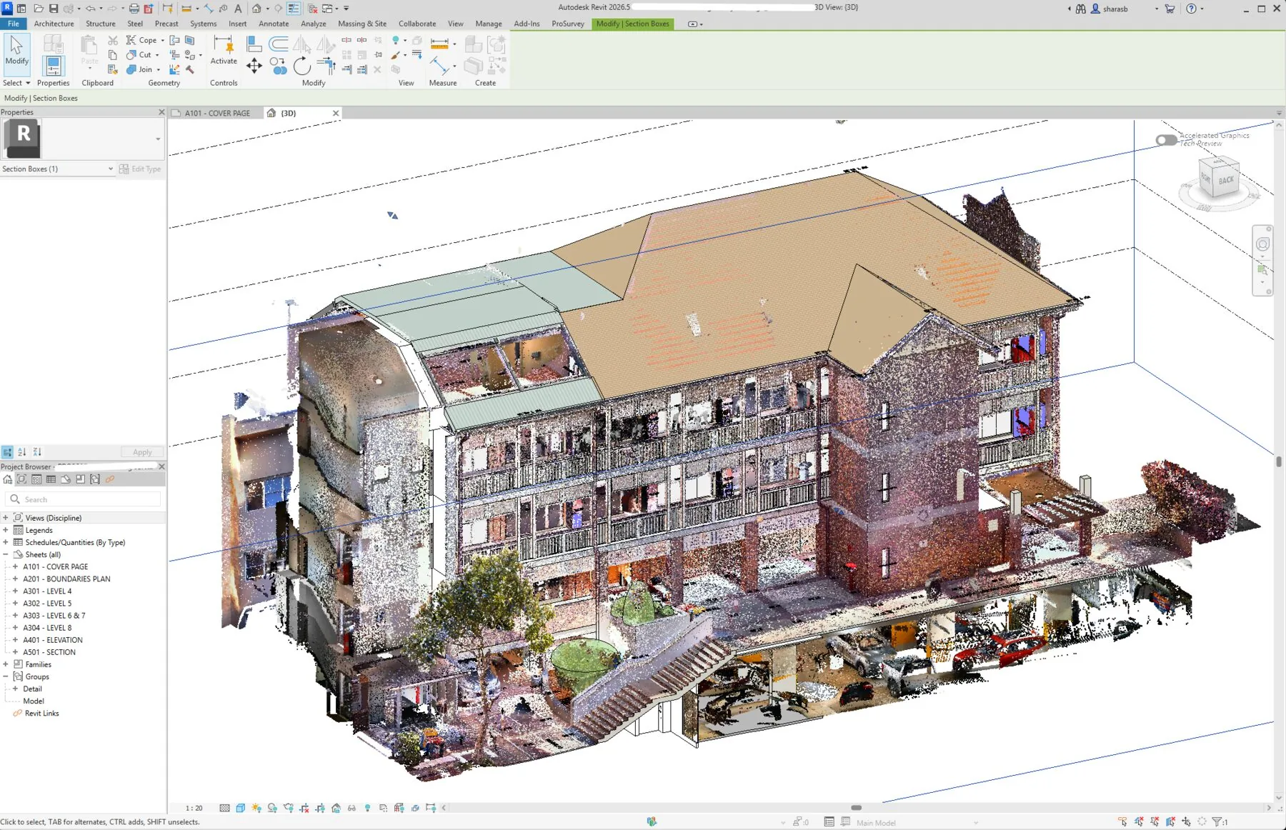 Point cloud in Revit