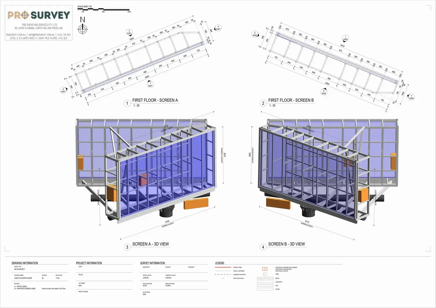 Drawing: screen plans and 3D views