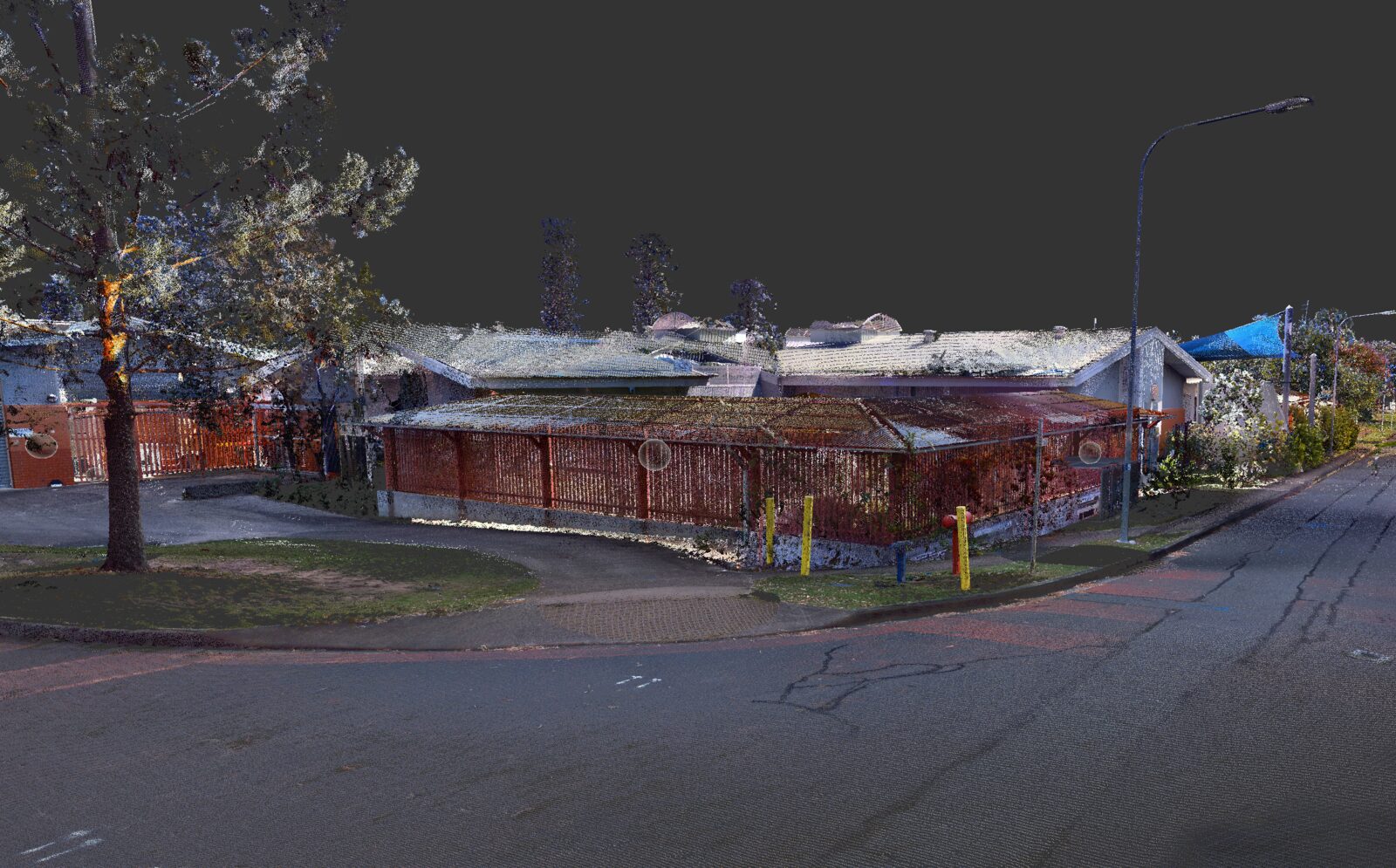 Point cloud from a 3D laser scan