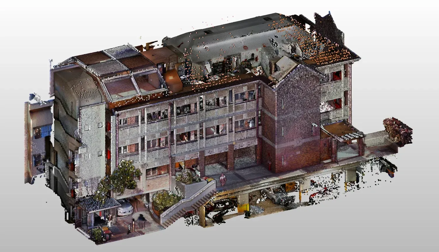 Multi-storey building, point cloud
